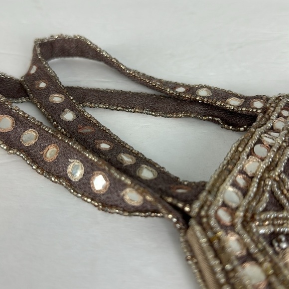 VNTG Marion Godart Mirrored Beaded Small Handbag - Picture 5 of 6